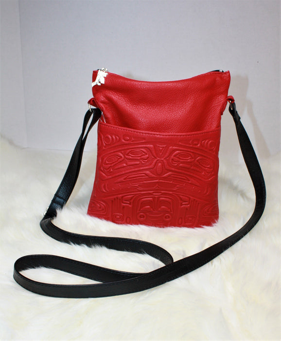 Deerskin Leather Box Bear Design Solo Bag