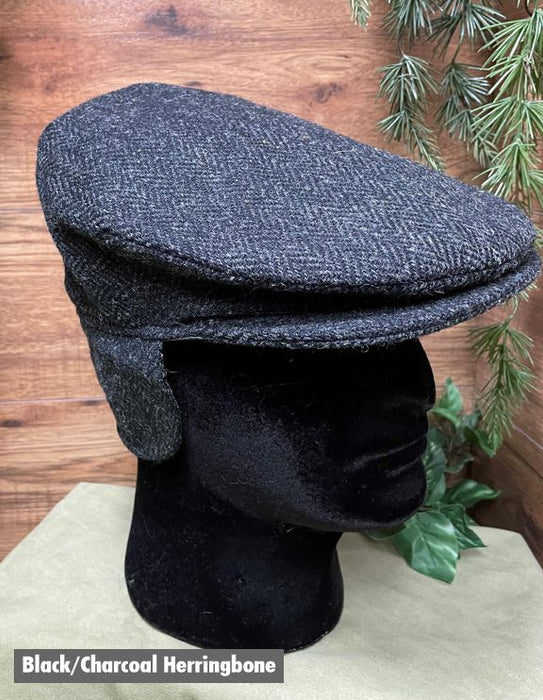 Vintage Tweed Cap with Ear Flaps