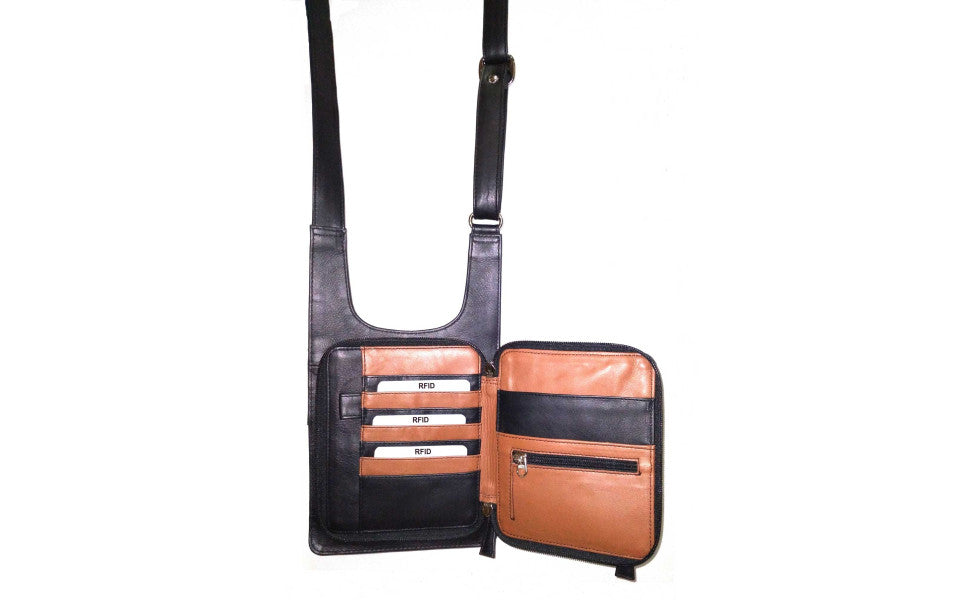 Ladies Genuine Leather Organizer Bag