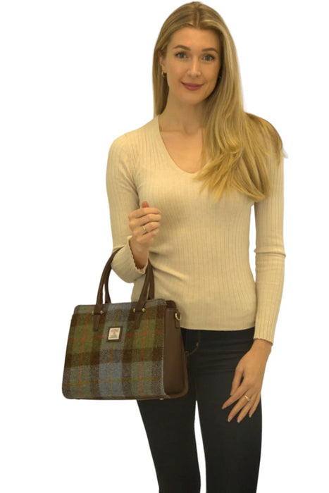 Harris Tweed Double-Handle Tote Bag