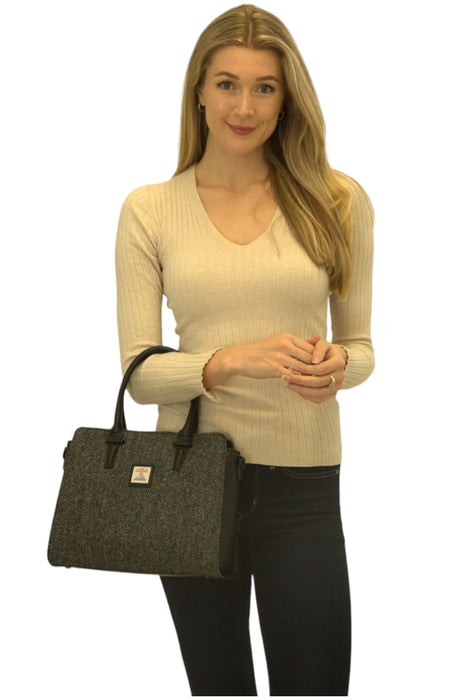 Harris Tweed Double-Handle Tote Bag
