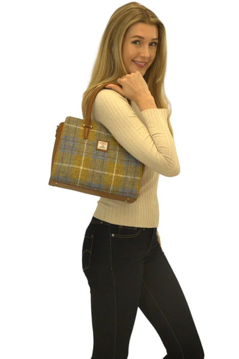 Harris Tweed Double-Handle Tote Bag