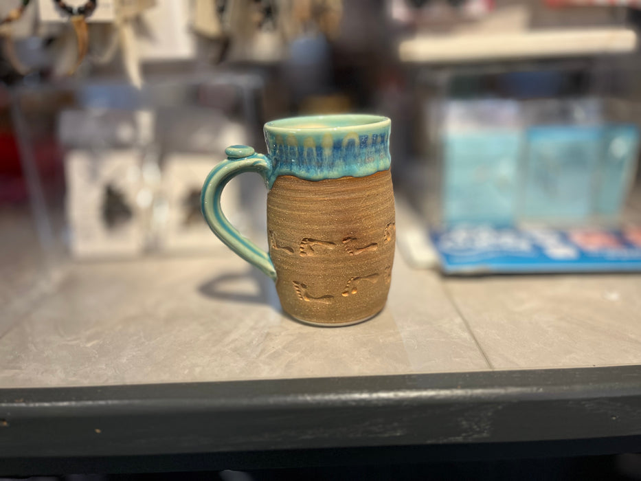 PEI Handmade Beach Footprints Ceramic Mug