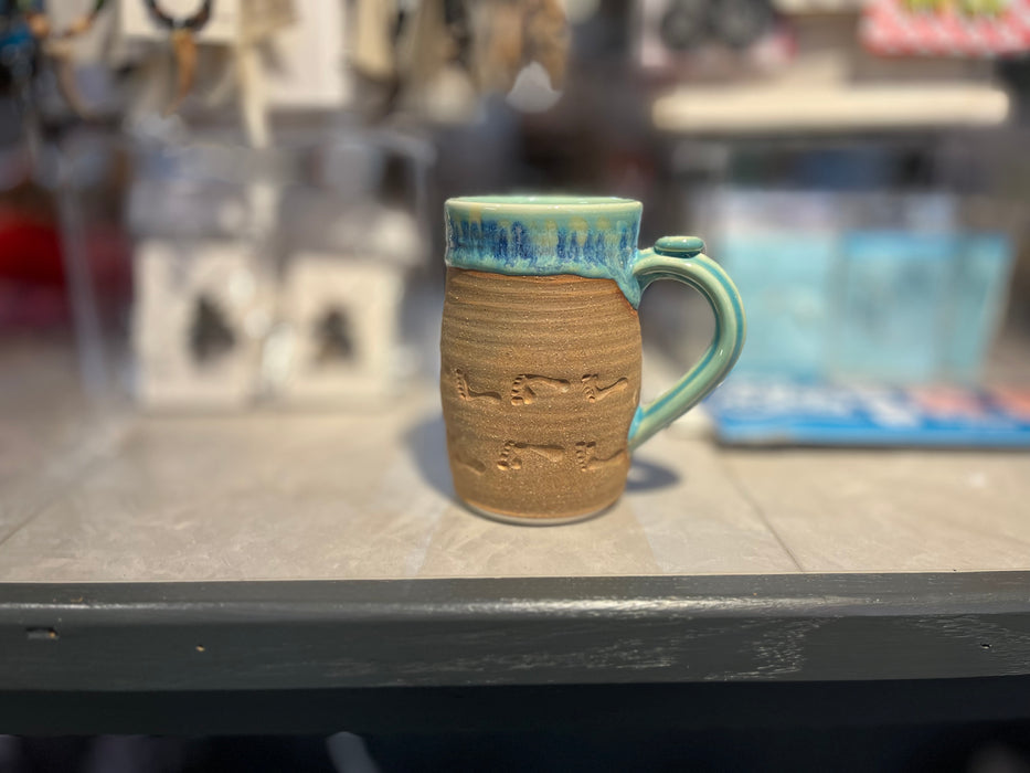 PEI Handmade Beach Footprints Ceramic Mug