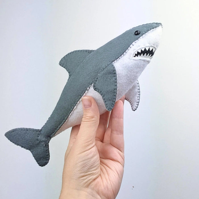 DIY Great White Shark Hand Stitching Felt Kit
