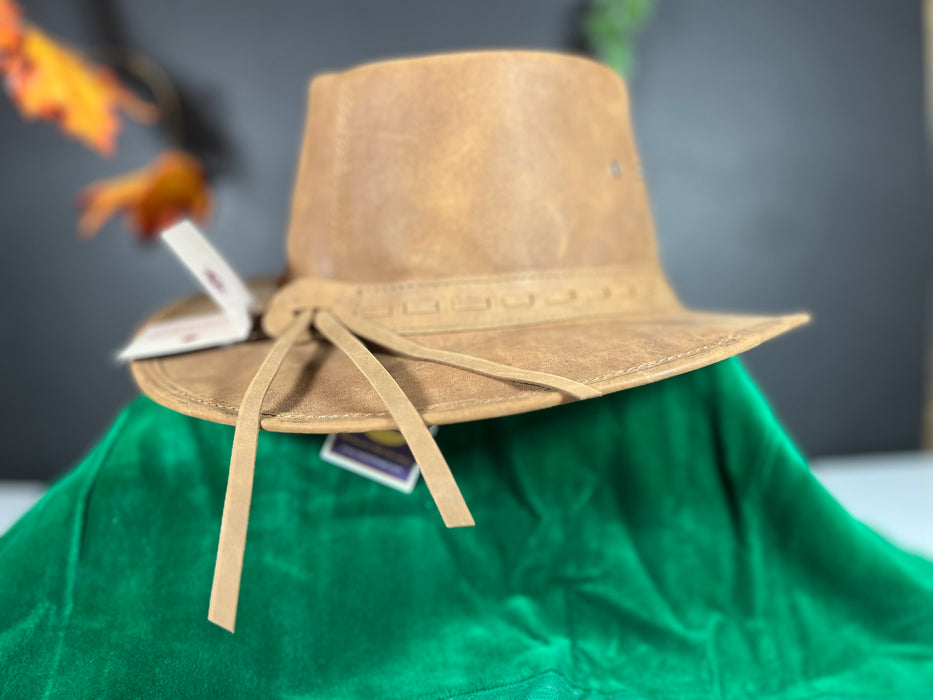 Crushable Leather Cowboy Hat