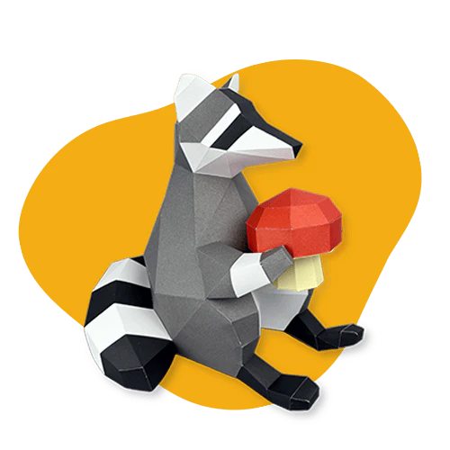 Poly Craft Paper Animals Craft Kit