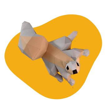 Poly Craft Paper Animals Craft Kit