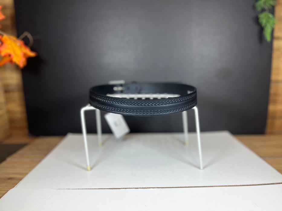 Unisex Genuine Leather Braid Design Belt