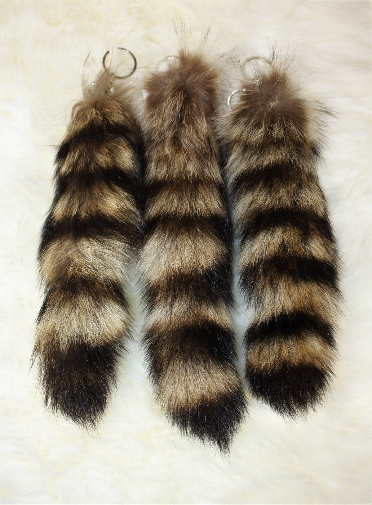 Raccoon on sale tail keychain