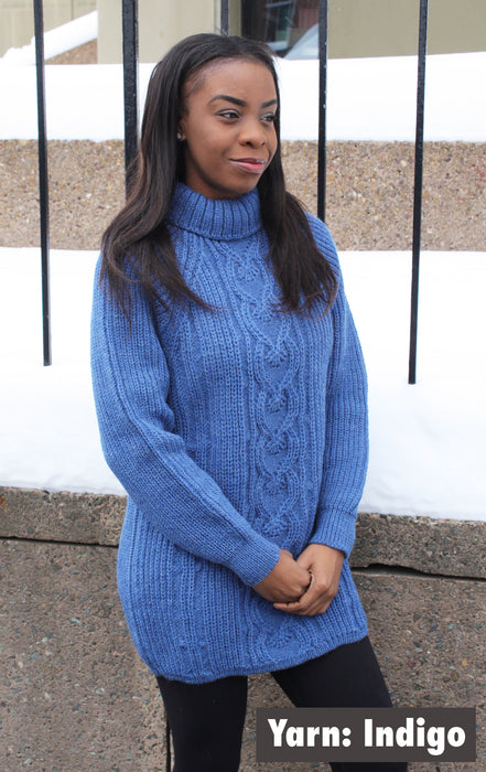 TNL - Long Sweetheart Turtle Neck Pullover