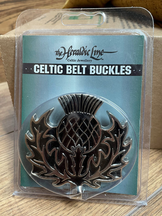 Thistle Celtic Belt Buckle