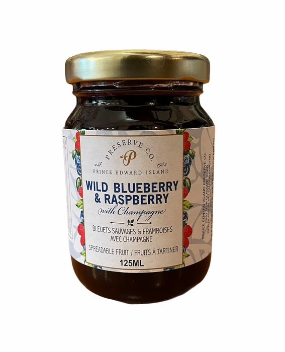 Wild Blueberry & Raspberry Jam (125mL)