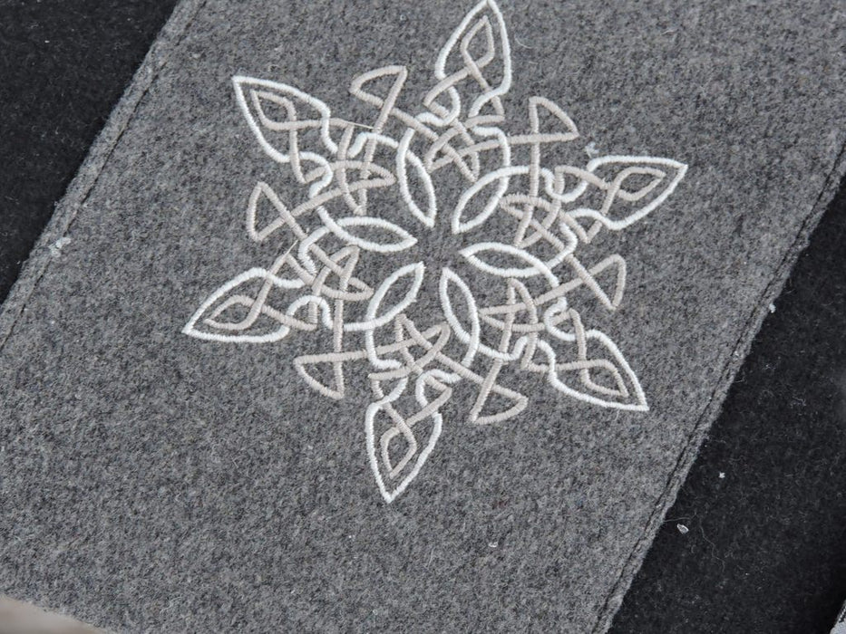 Tartan Embroidered Christmas Stocking