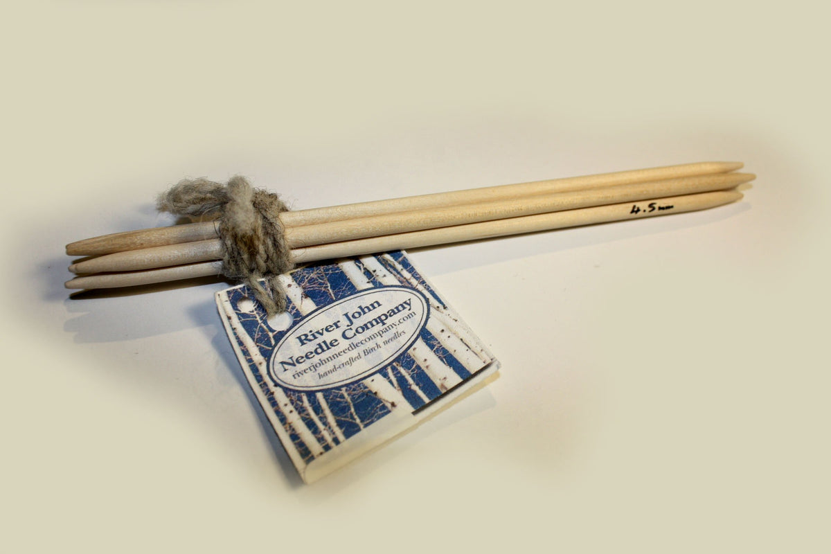 Birch Wood Knitting Needles, hand crafted in Nova Scotia