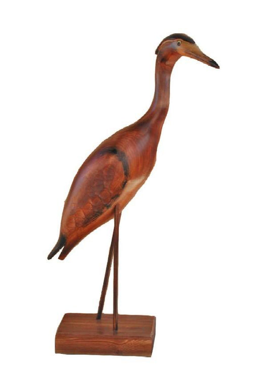 Medium Standing Heron - Burnt