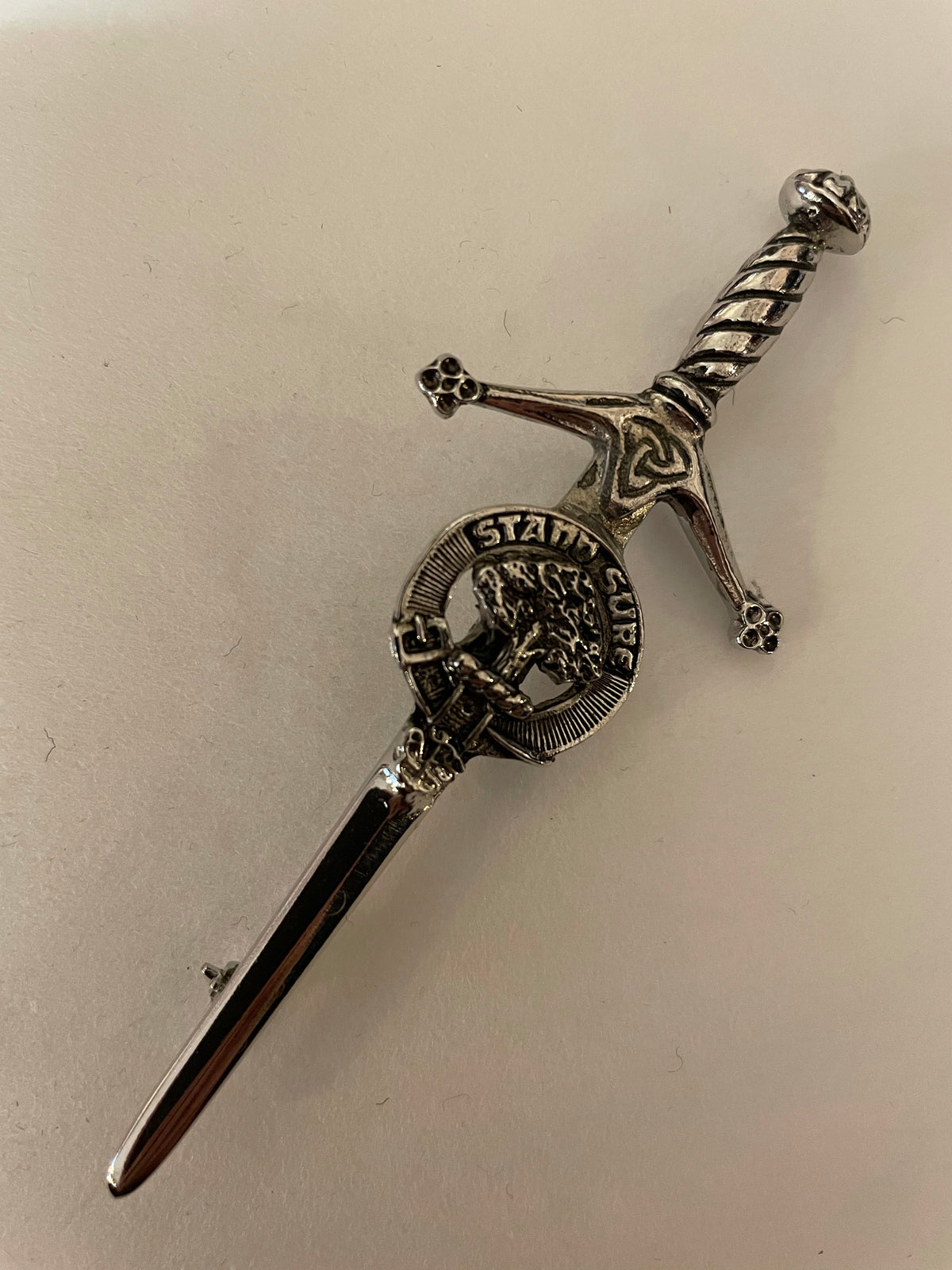 Art Pewter Kilt Clan Pin — Northern Watters Knitwear Tartan Shop