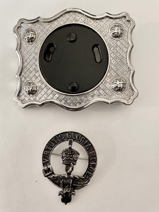 Art Pewter Clan Badge and Buckle