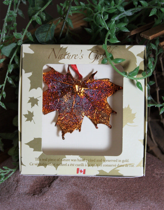 Iridescent Natures Gold Maple Leaves
