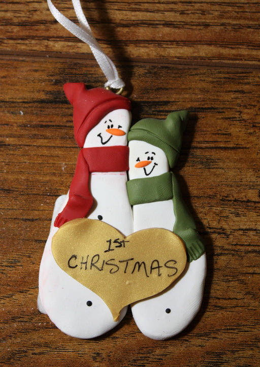 Snowman Couple - Our 1st Christmas