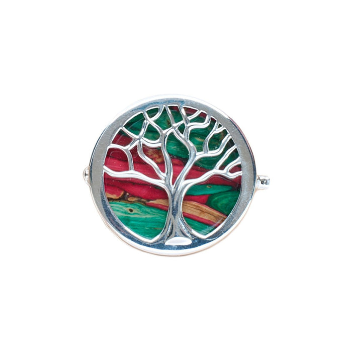 Tree of Life Silver Brooch